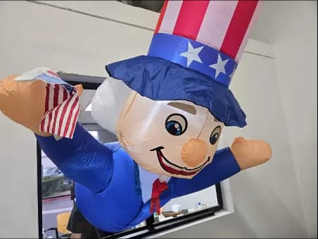 Inflatable Uncle Sam Patriotic Decoration