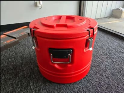 Red Insulated Food Transport Container
