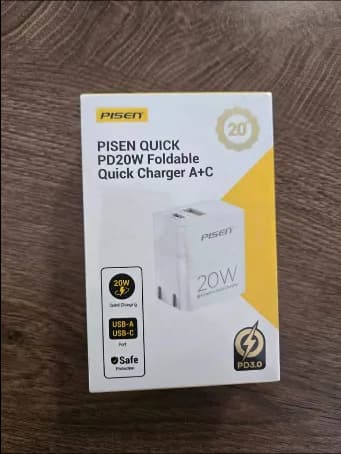 PISEN 20W Foldable USB-C Fast Charger