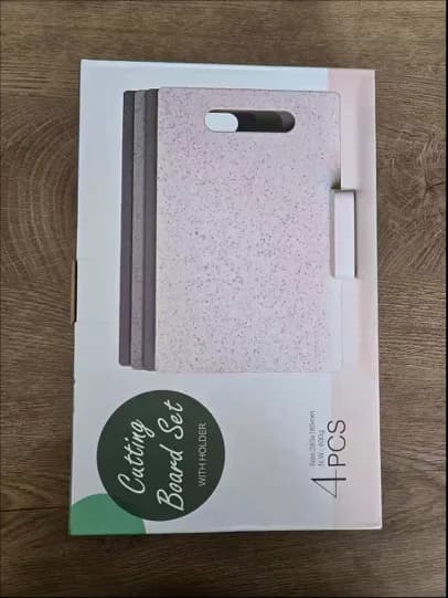 4-Piece Cutting Board Set with Holder